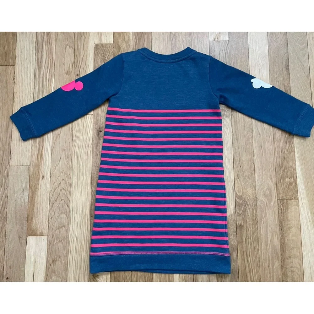 Baby GAP Disney Minnie & Mickey Pink Stripe Tunic Sweatshirt Dress